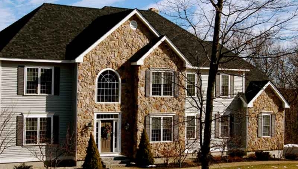 Stone front house